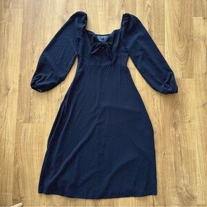 polka dot midi dress